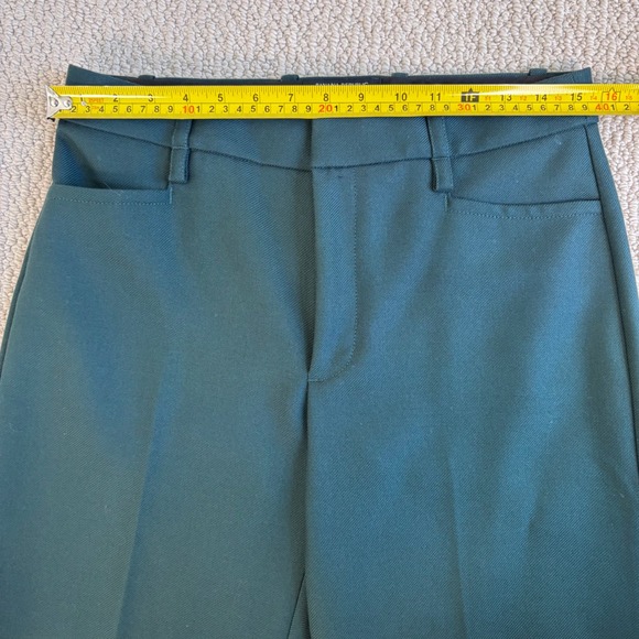 Banana Republic Lido Straight Leg Italian Wool Trouser Green Sz 4 Marzotto mill - Picture 8 of 16